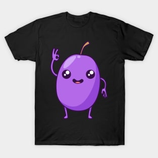 Kawaii cartoon grape T-Shirt